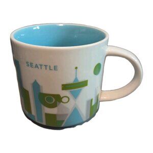 Starbucks Seattle Your Are Here Collection 2015 Graphic Coffee Mug Cup Preowned